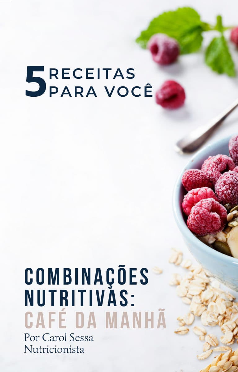Capa do E-book de Café da Manhã Saudável por Carol Sessa Nutricionista